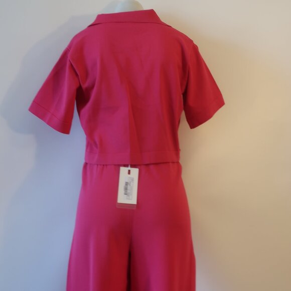NWT Womens Endless Rose Sanctuary Hot Pink Loungewear Knit 2 Pc Set Top Pants M - Picture 10 of 13